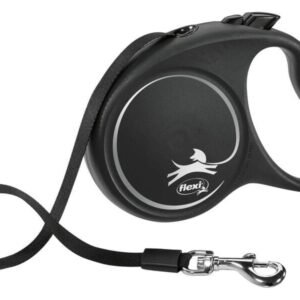 Flexi rollijn met band zwart M