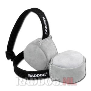 RADDOG leren puck met koord 7cm