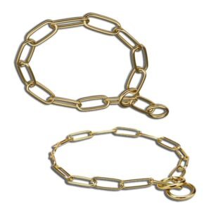 Schakelketting Messing met grote schakel