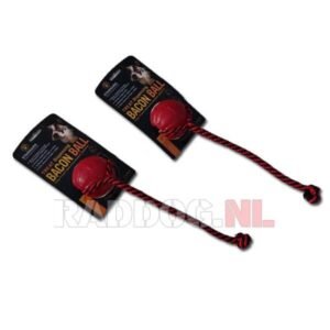 Alternative view of Chew ball bacon met koord