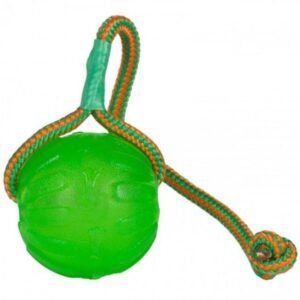 Alternative view of STARMARK medium-large Chew Ball met koord, 9 cm